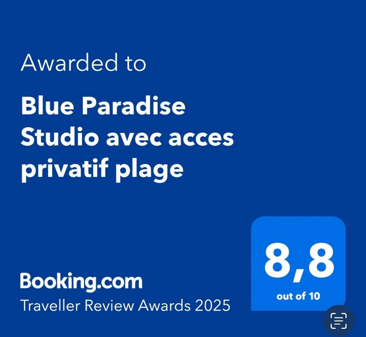 Blue Paradise Studio Avec Acces Privatif Plage 르 고지에 아파트